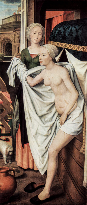 Bathsheba at her Bath (c.1485) by Hans Memling in the Staatsgalerie of Stuttgart
