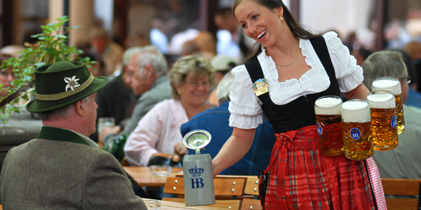 A bier keller in Munich