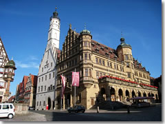 The Rathaus (Town Hall) of Rothenburg