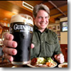O'Flaherty's, a corner carvery in the Co. Meath town fo Navan, serves up heaping platters of roasted carved meats for $9—and the Guinness with which to wash it down