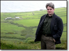 Reid Bramblett stands above the Atlantic coastline on the Ring of Kerry road in Western Ireland