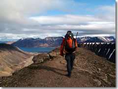 A day hike from Longyearbyen.