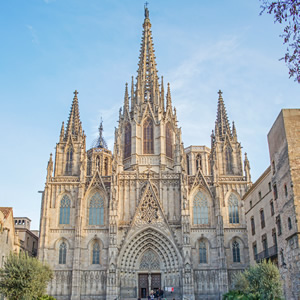 The cathedral of Barcelona