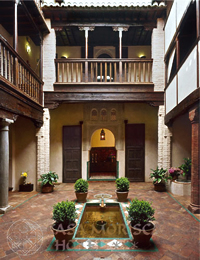 Courtyard of the Hotel Casa Morisca, Granada