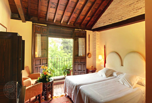 A room at the Hotel Casa Morisca, Granada