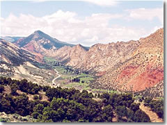 A breathtaking view is captured looking west from a pullout along the Flaming Gorge - Uintas Scenic Byway in Utah.