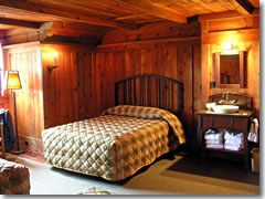 One of the original rooms at the Old Faithful Inn in Yellowstone National Park.