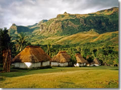 Fijian village of Navala in the Nausori Highlands