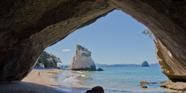 Cathedral Cove on the Coromandel Peninsula of New Zealand