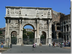 The Arch of Constantine in Rome