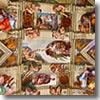 The Sistine Chapel ceiling in the Vatican Museums of Rome