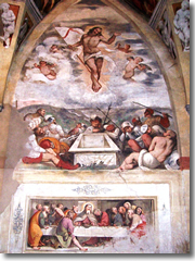Frescoes my Romanino in the chruch of Santa Maria della Neve, Pisogne, Lake Iseo