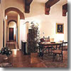 The hall at Hotel Morandi alla Crocetta in Florence, Italy