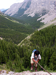 Crossing the Continental Divide in Alberta, Canada