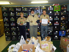 The haul from a food drive: TK.