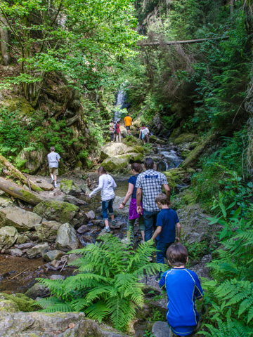 A waterfall hike in the Black Forest's Ravenna gorge