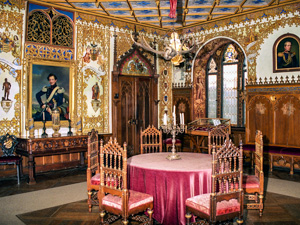 A room in the Schloss Lichtenstein Castle