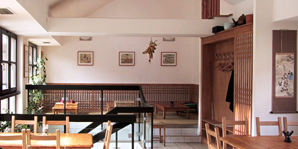 The dining room at Zum Koreaner restaurant, Munich