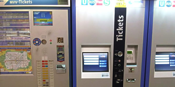 Ticket machines in Munich