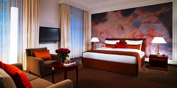 A room at the Kempinski Hotel Vier Jahreszeiten, Munich