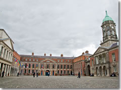 The Dublin Castle courtyard