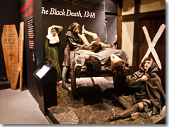 The Black Death exhibit at Dublinia