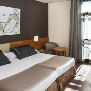 A room at the Hotel Catalonia Plaza Catalunya, Barcelona