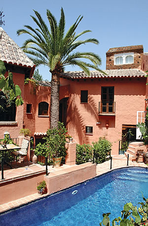 The pool at the Hotel Amanhavis, Marbella