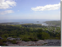 The view from Mount Battie in Camden, Maine.
