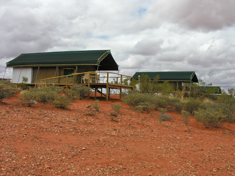 Tents at Gunya Titjikala, Australia