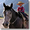 Felipe Nuñez, only five years old but already a bona fide Chilean arriero (cowboy).