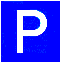 European road sign for Parking