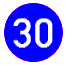 European road sign for Minimum Speed Limit