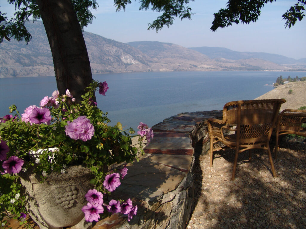 The view from God's Mountain Estate in the Okanagan Valley of British Columbia