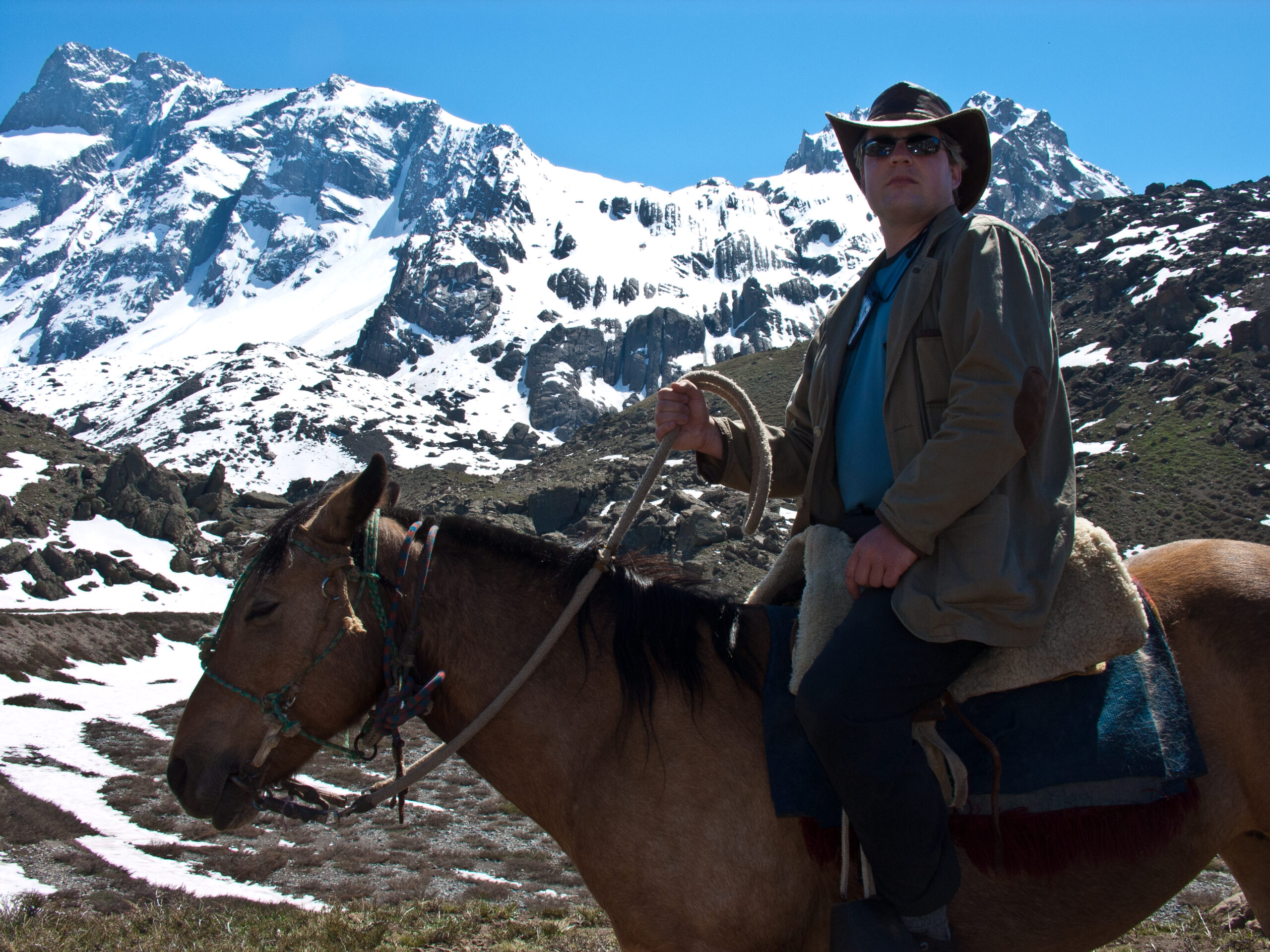 The author in the Andes