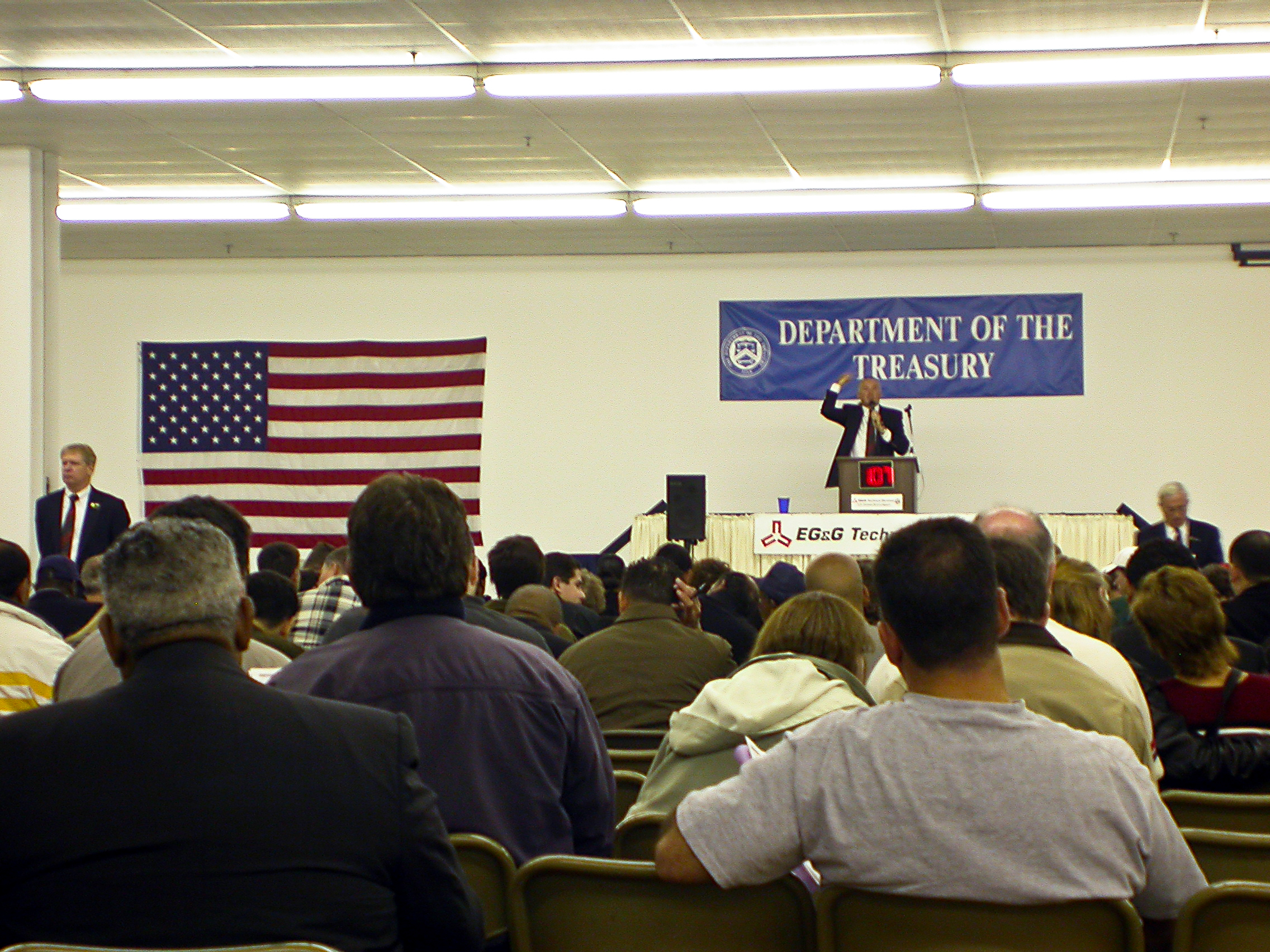 A Treasury Department auction