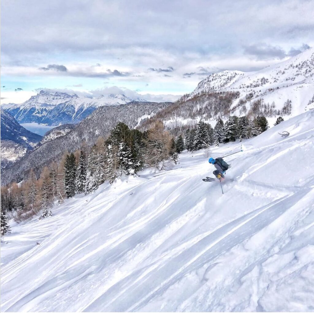 Skiing La Tour at Chamonix. (Photo courtesy of Chalet Le Foret)