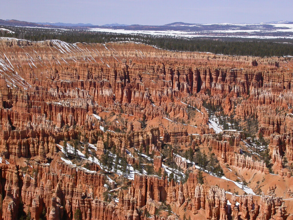 The hoodoos of Bryce National Park in Utah