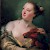 "Giovane donna con pappagallo (Young Woman with a Parrot)" (1758â€“60) by Giambattista Tiepolo, Ashmolean Museum, Oxford (Photo in the Public Domain)