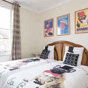 The Twin Room at Rue Saint Jacques Guest House B&B, London (Photo courtesy of the property)