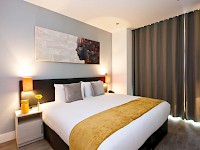 An efficiency suite room at London's StayCity Greenwich High Road