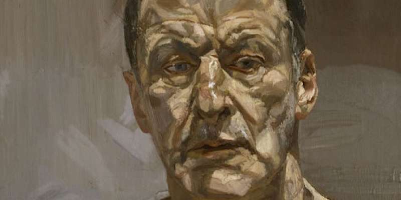 Reflection, a self-portrait (1985) of Lucian Freud (Photo courtesy of the National Portrait Gallery, London)